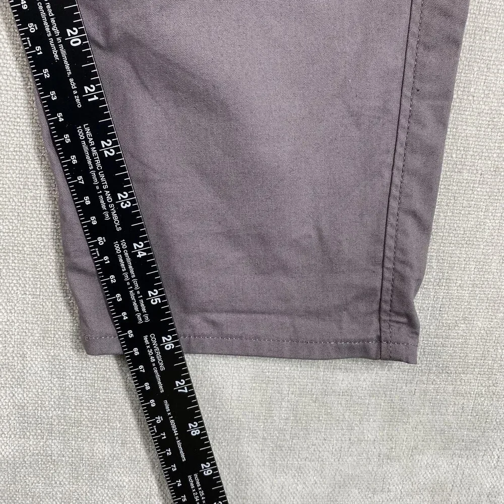G-Star RAW Pants Mens 34x26 (Tag 34x30) Gray Pleated Work Chino Relaxed Tapered